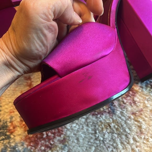 Amazing Zara Fuchsia Platform Size 39 - some wear/age - Picture 10 of 12